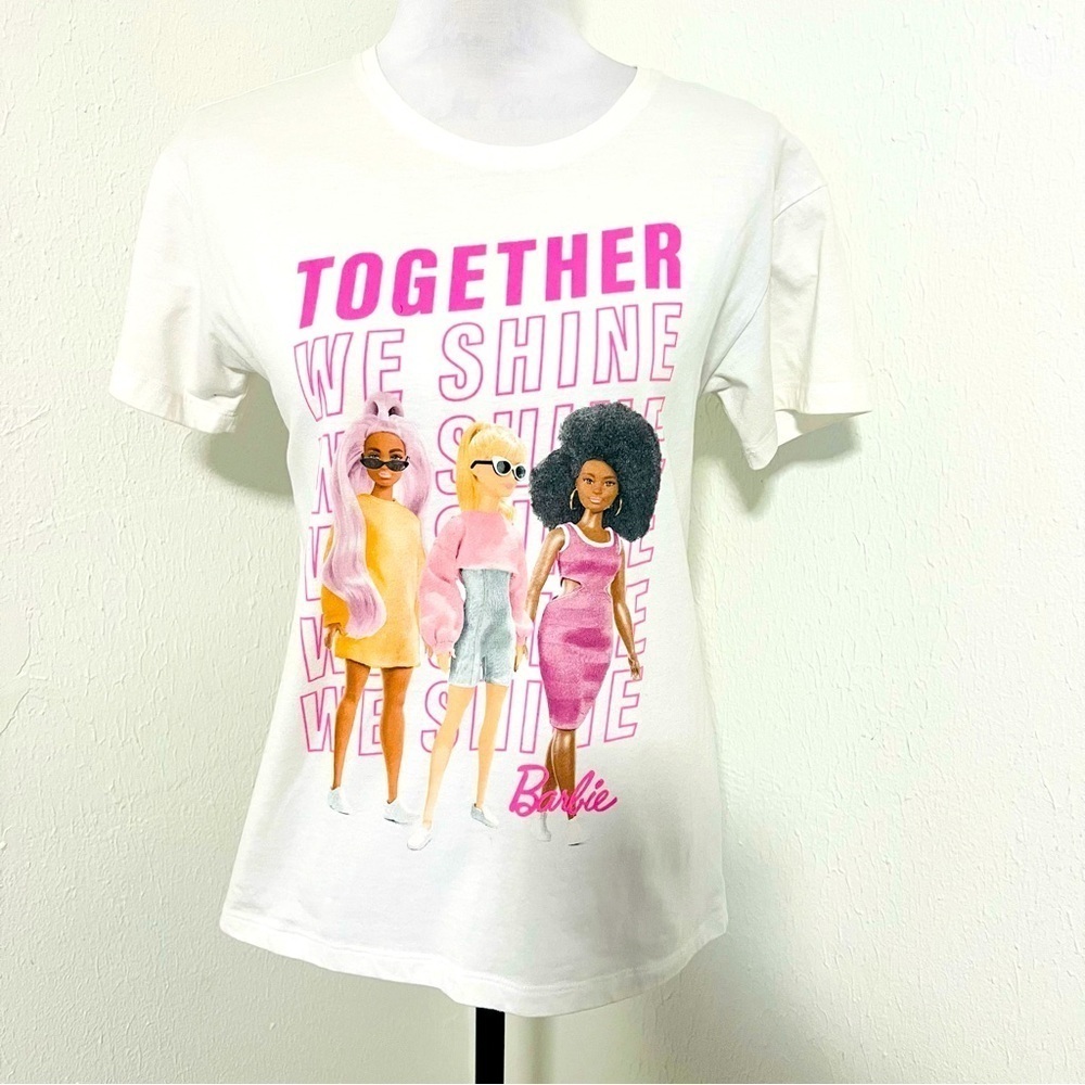 Mattel XL (14-16) Together We Shine Barbie Girls Short Sleeve Graphic T-Shirt